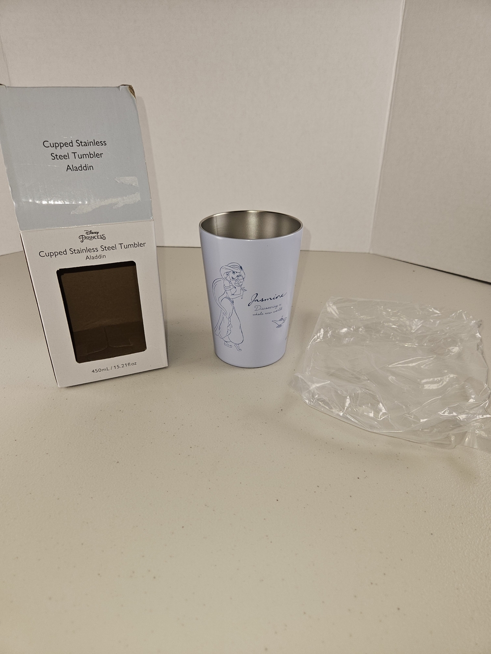 Disney Jasmine Lavender Stainless Steel Tumbler 15.2 Fl Oz
